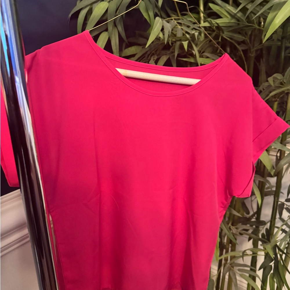 SHEIN Vibrant Pink Blouse